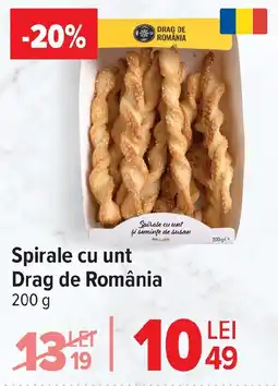 Carrefour Spirale cu unt Drag de România Ofertă