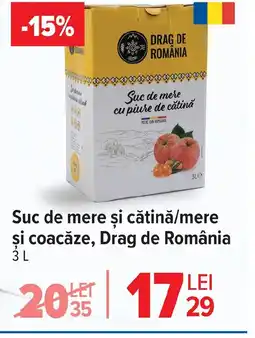 Carrefour Suc de mere şi cătină/mere şi coacăze, Drag de România Ofertă