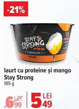 Carrefour laurt cu proteine şi mango Stay Strong Ofertă