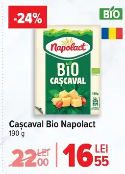 Carrefour Caşcaval Bio Napolact Ofertă