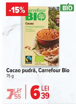 Carrefour Cacao pudră, Carrefour Bio Ofertă