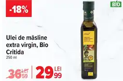 Carrefour Ulei de măsline extra virgin, Bio Critida Ofertă