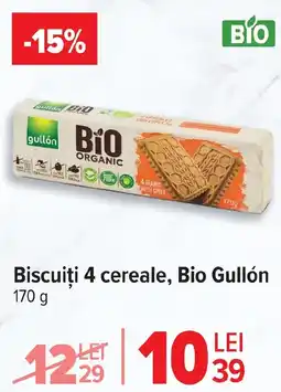 Carrefour Biscuiți 4 cereale, Bio Gullón Ofertă
