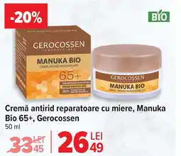 Carrefour Cremă antirid reparatoare cu miere, Manuka Bio 65+, Gerocossen Ofertă