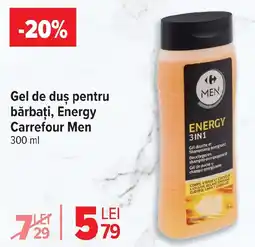 Carrefour Gel de duş pentru bărbaţi, Energy Carrefour Men Ofertă