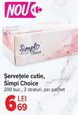 Carrefour Şerveţele cutie, Simpl Choice Ofertă