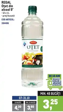 Metro REGAL Otet din alcool 9° Ofertă