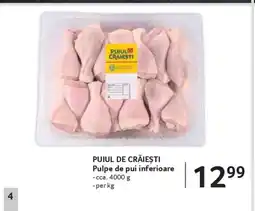 Selgros PUIUL DE CRĂIEȘTI Pulpe de pui inferioare Ofertă