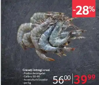 Selgros Creveţi întregi cruzi Ofertă
