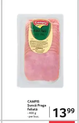 Selgros CAMPIS Șuncă Praga feliată Ofertă