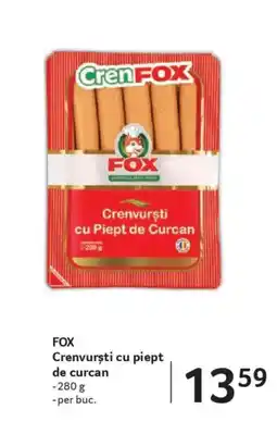 Selgros FOX Crenvursti cu piept de curcan Ofertă