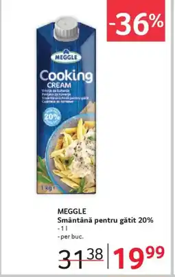 Selgros MEGGLE Smântână pentru gătit 20% Ofertă