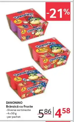 Selgros DANONINO Brânzică cu fructe Ofertă