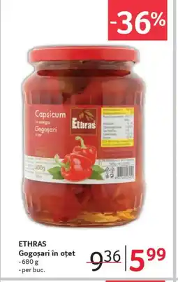 Selgros ETHRAS Gogosari în oțet Ofertă