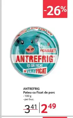 Selgros ANTREFRIG Pateu cu ficat de porc Ofertă
