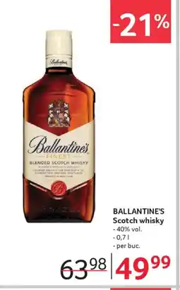 Selgros BALLANTINE'S Scotch whisky Ofertă