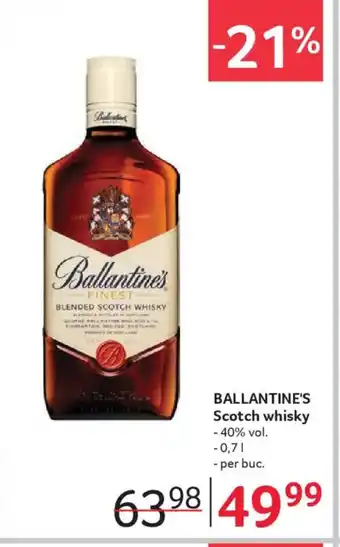 Selgros BALLANTINE'S Scotch whisky Ofertă