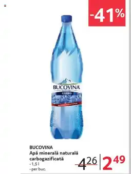 Selgros BUCOVINA Apă minerală naturală carbogazificată Ofertă