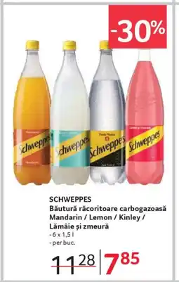Selgros SCHWEPPES Băutură răcoritoare carbogazoasă Mandarin / Lemon/Kinley/ Lămâie și zmeură Ofertă