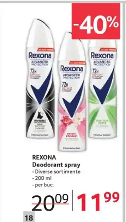 Selgros REXONA Deodorant spray Ofertă