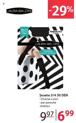 Selgros LAURA BALDINI Şosete 3/4 50 DEN Ofertă