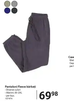 Selgros Pantaloni fleece bărbați Ofertă