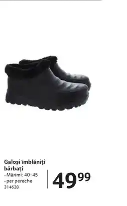 Selgros Galoşi îmblăniți bărbați Ofertă
