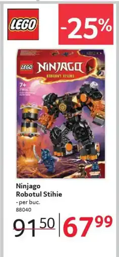 Selgros LEGO Ninjago Robotul Stihie Ofertă