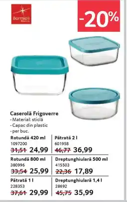 Selgros Caserolǎ Frigoverre Ofertă