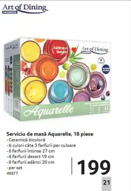 Selgros Serviciu de masă Aquarelle Ofertă