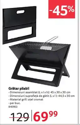 Selgros Grătar pliabil Ofertă
