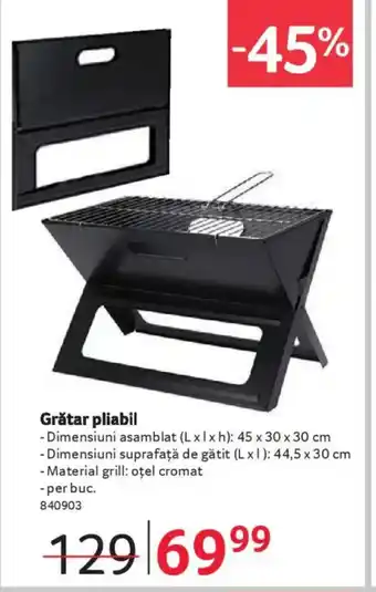 Selgros Grătar pliabil Ofertă