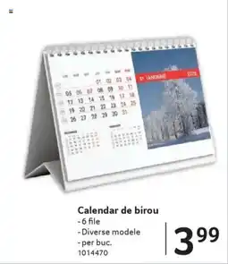 Selgros Calendar de birou Ofertă