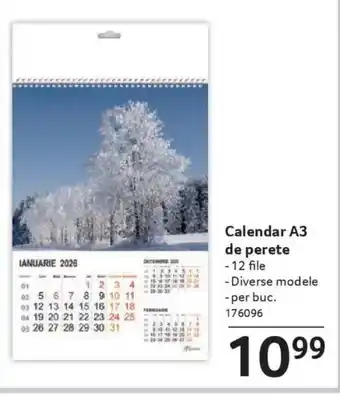 Selgros Calendar A3 de perete Ofertă