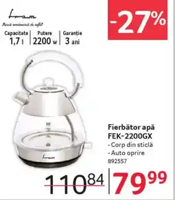 Selgros Fierbător apă FEK-2200GX Ofertă