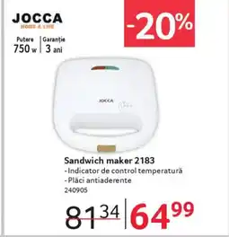 Selgros JOCCA Sandwich maker 2183 Ofertă
