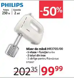 Selgros PHILIPS Mixer de mână HR3705/00 Ofertă