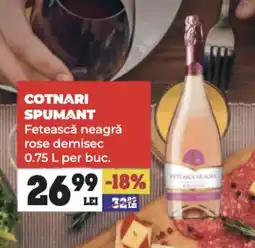 Annabella COTNARI SPUMANT Fetească neagră rose demisec Ofertă