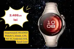 Media Galaxy Smartwatch HUAWEI Watch 5, 42mm Ofertă