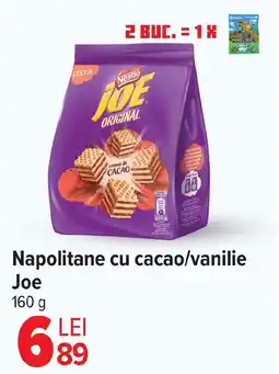 Carrefour Market Napolitane cu cacao/vanilie Joe Ofertă