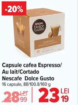 Carrefour Market Capsule cafea Espresso/ Au lait/Cortado Nescafe Dolce Gusto Ofertă