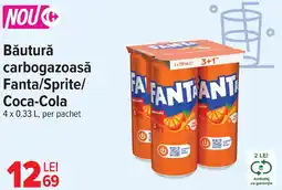 Carrefour Market Băutură carbogazoasă Fanta/Sprite/ Coca-Cola Ofertă