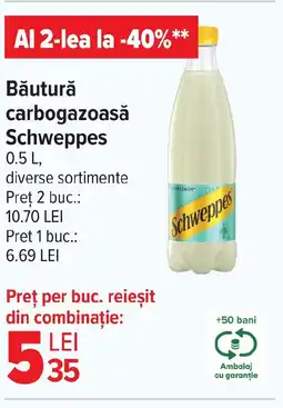 Carrefour Market Băutură carbogazoasă Schweppes Ofertă