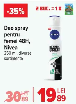 Carrefour Market Deo spray pentru femei 48H, Nivea Ofertă