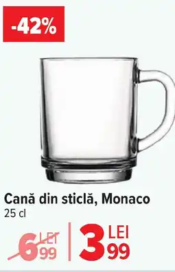 Carrefour Market Cană din sticlă, Monaco Ofertă