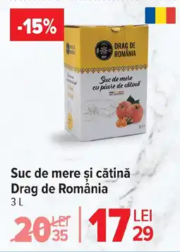 Carrefour Market Suc de mere şi cătină Drag de România Ofertă