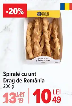 Carrefour Market Spirale cu unt Drag de România Ofertă