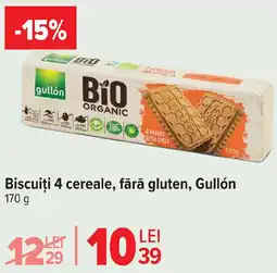Carrefour Market Biscuiți 4 cereale, fără gluten, Gullón Ofertă