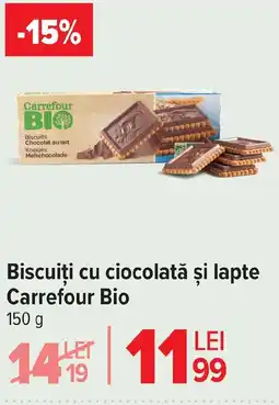 Carrefour Market Biscuiți cu ciocolată și lapte Carrefour Bio Ofertă