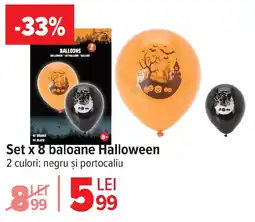 Carrefour Market Set x 8 baloane Halloween Ofertă